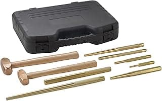 OTC 4629 9 Piece Master Brass Hammer and Punch Set image