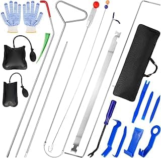 Car Repair Tool Kit 20PCS, Portable Emergency Car Kit Automotive Tool Set with Carrying Bag, 66'' Long Reach Tool, Trim Removal Tool Kit for Cars & Trucks, DIY Home Repairs image
