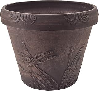 PSW OF33C Dragonfly Pot, 13 by 11-Inch, Chocolate image