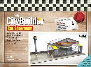 CAR SHOWROOM Cardboard Model Making Kit - O Scale Model Railroad Building image