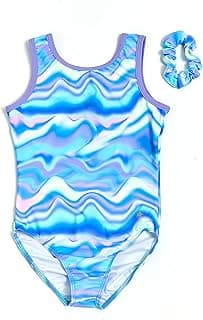 Destira Gymnastics Leotards for Girls, Super Soft Leotards with Matching Scrunchie, Gymnastics, Dance, Cheer, Yoga, and More image