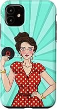 iPhone 11 Retro Girl Fashion Face Vintage Lover Awesome Cartoon Theme Case image