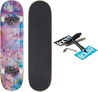 [CCS] Skateboard Complete | Maple Wood | Professional Grade | Fully Assembled with Skate Tool & Stickers | Adults, Kids, Teens, Youth | Boys & Girls