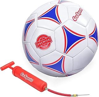 GoSports Premier Soccer Ball with Premium Pump - Available as Single Balls or 6 Packs - Choose Your Size image