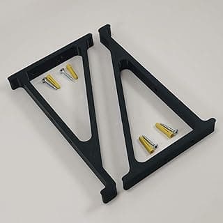 Skateboard Shelf Wall Mount Wall Bracket (Turn Your Skateboard Into A Shelf) Black 7.75" Deck image