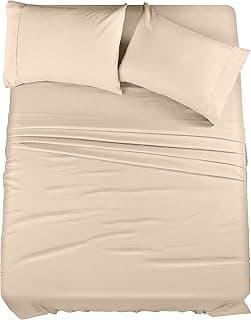 Utopia Bedding Queen Bed Sheets Set - Bulk Pack of 10 Sheet Sets - Perfect for Spa, Hotel, & Guest Bedroom - Brushed Microfiber - Shrinkage and Fade Resistant - Easy Care (Beige)