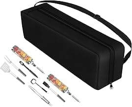 Kovshuiwe Grill Tool Storage Bag 20x5.9x5.9inch, Carry Bag fit Nesting Grill Baskets,Rolling Grilling Basket or Hardware Tools BBQ, 600D Oxford Cloth