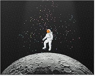 Astronaut on The Moon Jigsaw Puzzle 500-Piece image