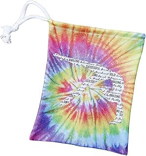 Gymnastics Grip Bag for Girls- Stylish Tie Dye Holographic Design Perfect for Holding Gym Stuff - Ultimate Gift Idea for Girl Gymnasts! image