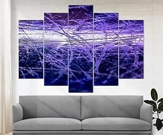 Abstract Ice Hockey Canvas Art, Hockey Wall Art, Figure Skating Wall Art, Hockey Wall Decor, Hockey Fan Gift image