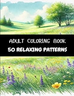 50 Coloring Patterns: Adult Coloring Book With Relaxing, Fun Coloring Pages image