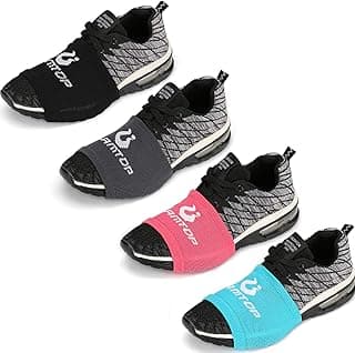 4 Pairs Dance Socks on Smooth Floors Over Sneakers,Ballet Dancers Socks for Pivots and Turns on Wood Floors Protect Knees image