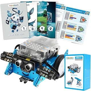 Makeblock mBot Robot Kit with Scratch Coding Box + Interactive Light & Sound Add-on Pack