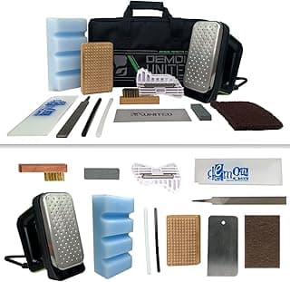 DEMON UNITED Snow Ready Ski Tuning Kit & Snowboard Tuning Kit with Iron- Includes 1.06 LBS of Wax - Good for Over 20 Ski or Snowboard Tune Ups