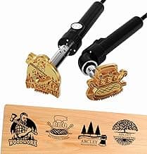 Custom Electric Branding Iron for Wood，Temperature-Controlled Electric Branding Iron，Personalized Logo Wood Branding Iron for Leather Food，Handcraft & Wedding Gifts, Woodwork Tool