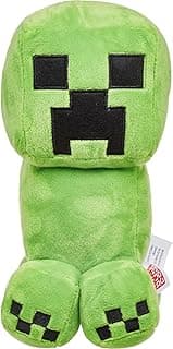 Mattel Minecraft Basic 8-inch Plush Creeper Stuffed Animal Figure, Soft Doll Inspired by Video Game Character image