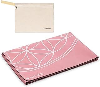 Navaris Foldable Yoga Mat for Travel - 1/16" (1.5mm) Thick Exercise Mat for Pilates, Workout, Gym, Fitness - Non-Slip Folding Portable Mat image