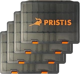 4pcs Tackle Trays, 10.1"L 3600 High Strength Plastic Lure Storage, Container with Removable Dividers, Portable Tool Box for Hardware Fitting & Fishing Parts, Adjustable Compartment Organizer image