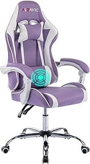 ALEAVIC Gaming Chair for Adults, High Back Ergonomic Computer Gaming Chair with Headrest and Lumbar Support, Purple image