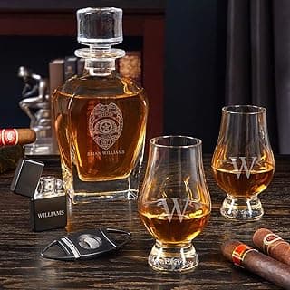 Custom Draper Decanter Set with Whiskey Snifter Glasses (Personalized Product) image