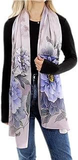 Womens La Fiorentina Silk Floral Print Scarf image