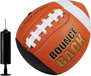 Training Football, Peewee Size, Youth Size & Official Size, Fatherless Football PassCatch Solo Enhancing Passing Catching(with Pump)