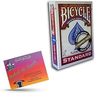 Professional Gaffed Deck Kit for Beginner to Pro Magicians, Appearing, Teleporting and Transforming Trick Cards (Red Wizard Taper) image