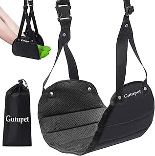 Airplane Foot Hammock (Travel Comfortably), Perfect Essentials for airplane travel to Relax Your Feet & Legs, Portable Airplane Footrest | Foot Hammock for Airplane Travel Accessories,Travel Foot Rest image
