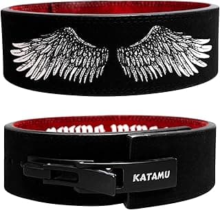 Katamu Premium Lever Weight Lifting Belt | Gym Belt | Powerlifting Belt | Leather Lifting Belts with Lever