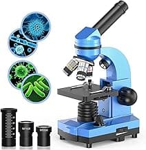 Microscope Kids Microscope 40-1000X Compound Microscopes with 52 PCS Educational Kits with Dual Light LED for Kids Beginners Student Microscope Camera for Adult Kids image