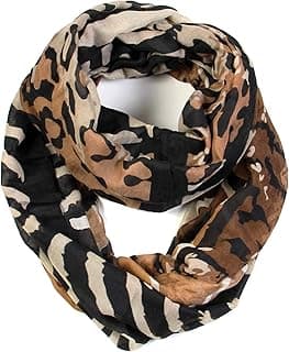 Classic Leopard Print Infinity Fashion Scarves image