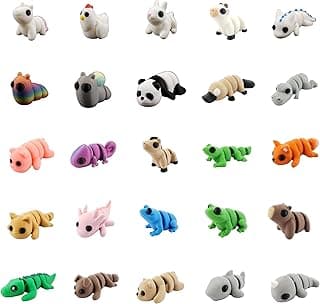 Mini Animal Mystery Pack | 3D Printed Articulating Figurines (15 Pieces)