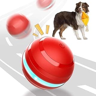 Interactive Dog Toys Ball-Motion Activated Dog Rolling Ball,Squeaky Dog Toys to Keep Them Busy,Rechargeable Electric Peppy Pet Ball for Medium/Large Dogs for Boredom image
