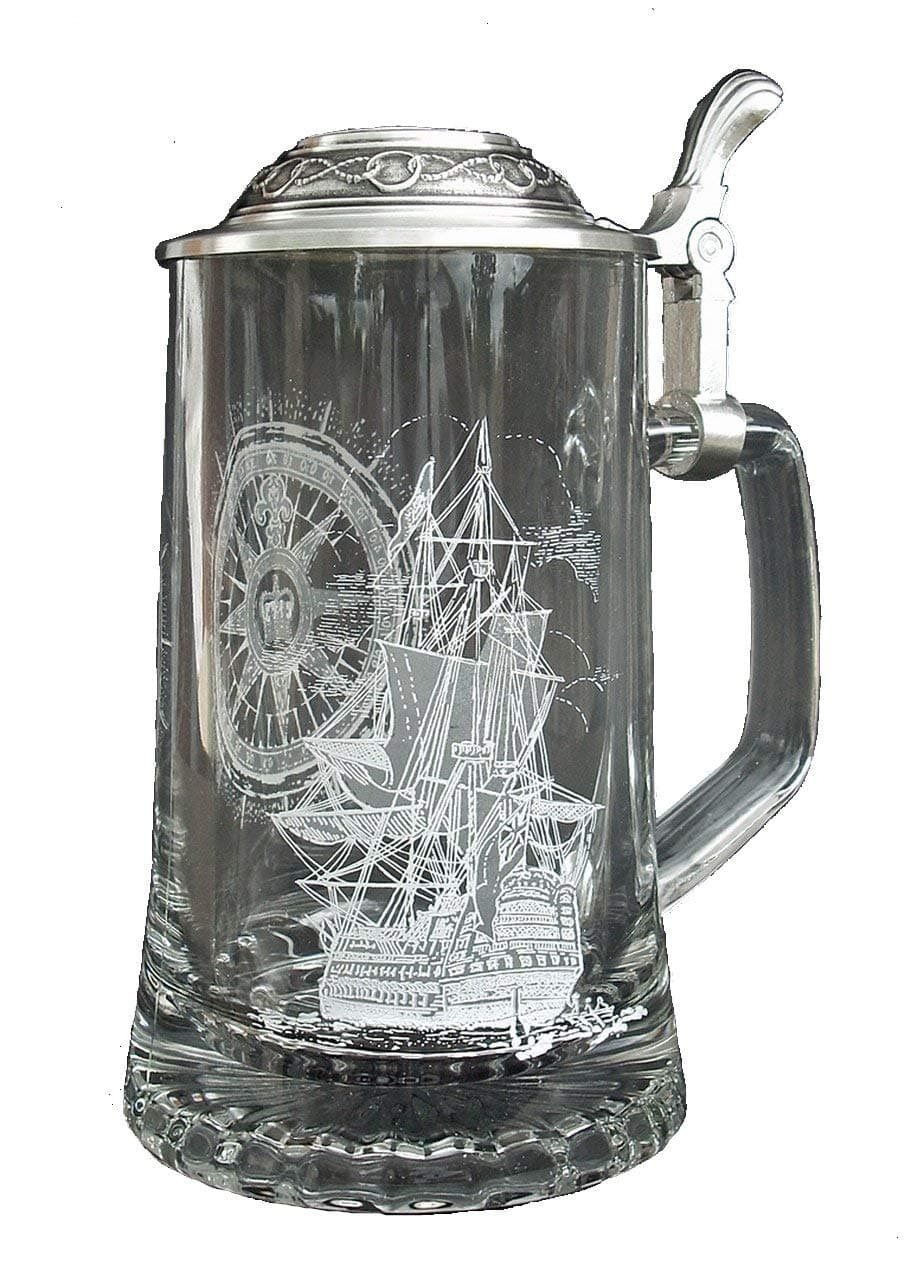 Glass Nautical Stein