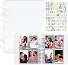 2×3 Inch Photo Album for Polaroid Fujifilm Instax Mini 11 12 9 8+ 8 7+ Instant Camera, KODAK Step/Canon IVY/HP Sprocket Color Photo Printer with 20Pcs Inner Pages (White) image