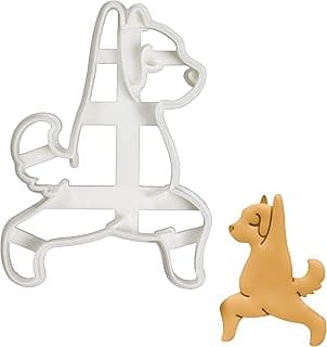 Yoga Dog Warrior Pose 1 cookie cutter, 1 piece - Bakerlogy image