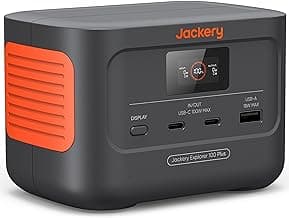 Jackery Explorer 100 Plus Power Station, 99Wh LiFePO4 Battery Power Bank, 3-Port 128W Portable Charger, PD 3.0 Fast Charge, Compatible with MacBook Pro/Air, iPhone 15/14 Series (Solar Panel Optional) image