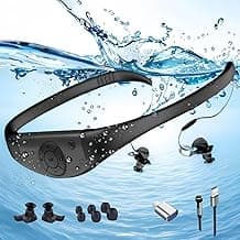 Tayogo Waterproof MP3 Player with Bluetooth Headphones for Swimming | IPX8 Waterproof Headphone Swimming, Swimming Earphones Underwater, Magnetic Charging, 10 Hours Playtime, Swimmer Headphones image