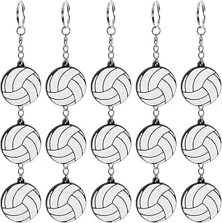 BESPORTBLE 20Pcs Volleyball Key Chain, Mini Volleyball On Key Ring Sport Volleyball Hanging Pendants for Backpacks, Gym Bags, Purses, Party Favors