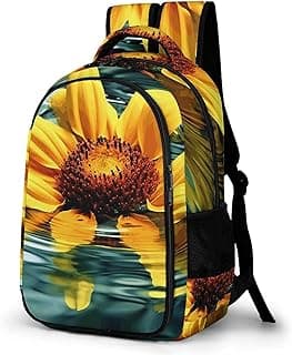 Backpack, Sunflower in Water Printed Backpack,multi-function Backpack,durable Backpack,work Backpack image