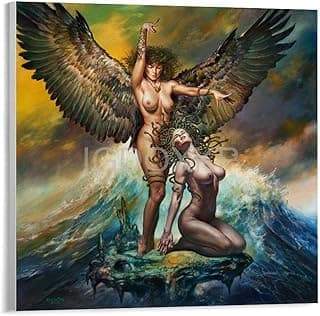 Painter Boris Vallejo Fantasy Sci Fi Art Poster Room Decor Aesthetic Poster (6) Canvas Poster Wall Art Decor Print Picture Paintings for Living Room Bedroom Decoration Unframe-style 20x20inch(50x50cm)