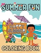 Summer fun coloring book for kids: Exciting coloring pages with summer themed for children ages 6-12 image