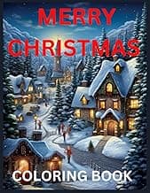 Merry Christmas Adult Coloring Book image