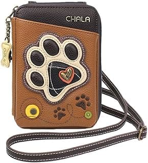 Handbags Paw Print Wallet Crossbody Handbag - Convertable Strap, Dog Mom, Dog Lover image