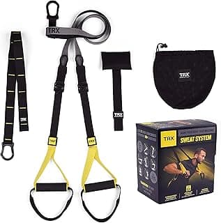 Training Sweat Suspension-Trainer System for Strength and Cardio Training, Portable Full-Body Exercise Equipment for Home, Travel, and Outdoors image