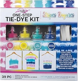 Tulip One-Step Tie-Dye Kit 4 Color Stripe Dye DIY Activity & Gift Idea, Multicolor image