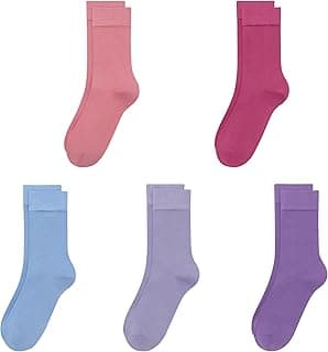 Viscose Bamboo Kids Crew Socks School Anti Odor Socks for Boys Girls Uniform Light Weight Flat Seam Socks 5 Pairs image