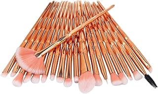 GreenLife® Makeup Brushes set 20pcs Unicorn eye Makeup Brush kit Premium Synthetic Face Eyes Eyeliner Foundation Brush Blending Eyeshadow Blush Concealer Cosmetic Powder Cream Brushes (Rose Gold) image