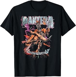 Official Cowboys From Hell Riding Skeleton Short Sleeve T-Shirt
