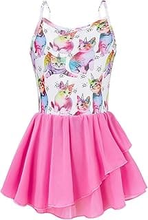 Girls Ballet Leotard Camisole Tutu Dance Dress for Dance Gymnastics Ballerina image